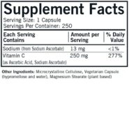Vitamin C 250 mg Capsules - Hypo 250 ct - Image 3
