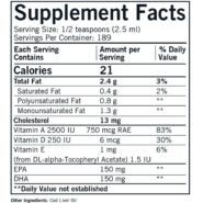 Alternative view of Cod Liver Oil Liquid - Unflavored 16 oz