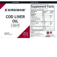 Cod Liver Oil Liquid - Unflavored 16 oz - Image 3