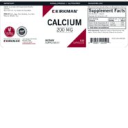 Calcium 200 mg with Vitamin D3 - Hypoallergenic - 120 capsules - Image 3