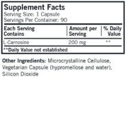 L-Carnosine 200 mg Capsules - Hypo 90 ct - Image 3