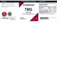 TMG (Trimethylglycine) 500 mg w/Folinic Acid & B-12 Capsules - Hypo 120 ct - Image 3