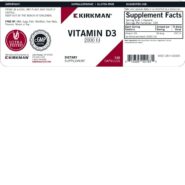 Vitamin D-3 2000 IU Capsules - Hypo 120 ct - Image 3