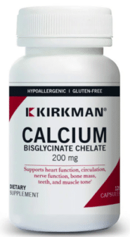 Calcium Bisglycinate Chelate 200 mg (without Vitamin D-3) - Hypoallergenic