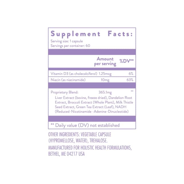 Liver Well MTHFR A1298C+ Support 60 Capsules - Image 3
