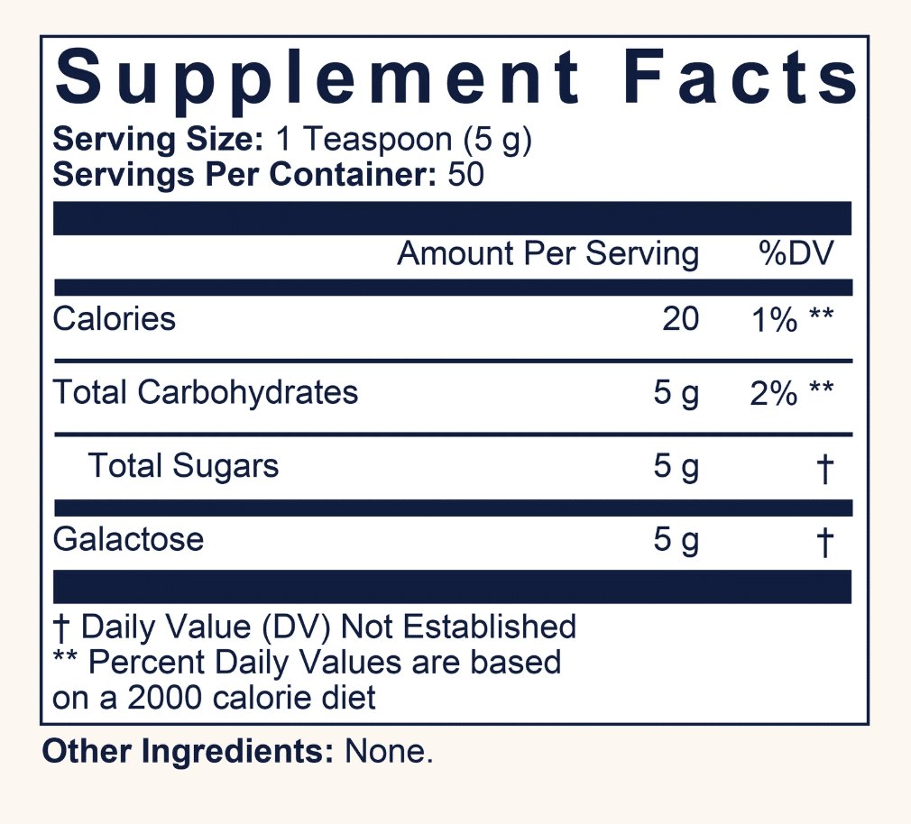 Galactose Powder facts
