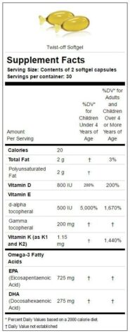 speak - (Twist-Off capsules) - 60 soft gels - INGREDIENTS