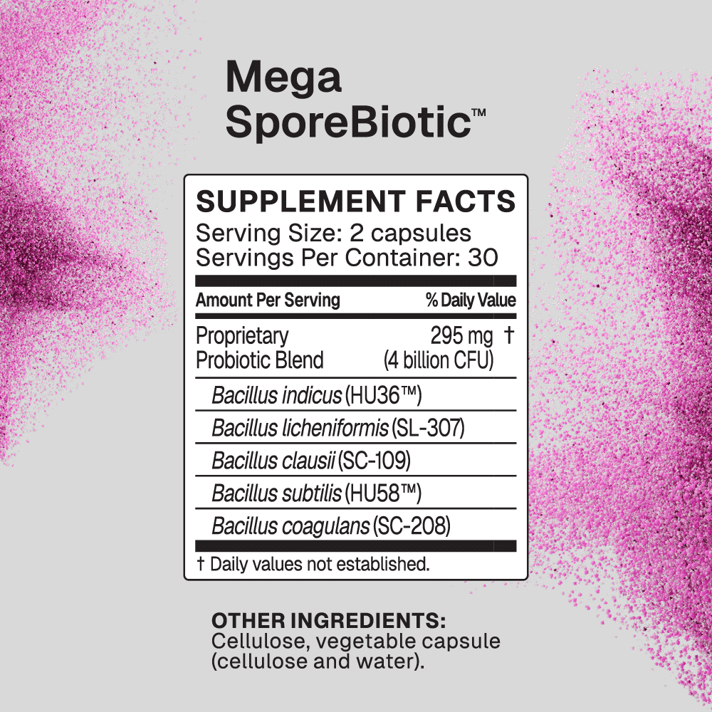 Megasporebiotic 60 caps facts