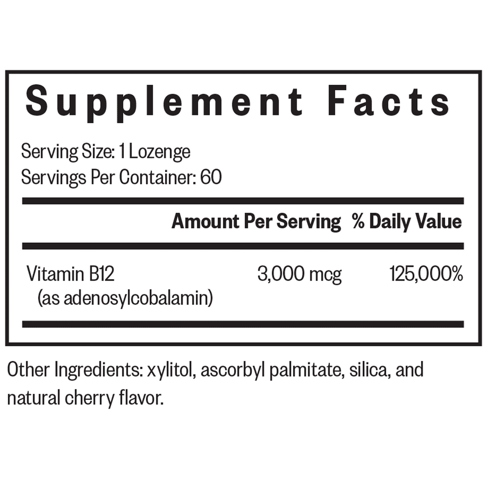 Adeno B12 Lozenges facts