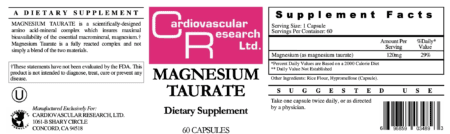 Magnesium Taurate 125 mg 180 caps - Image 3