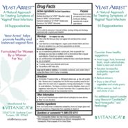 Alternative view of Yeast Arrest - 14 suppositories