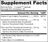 Alternative view of Vitamin E 30 Licaps