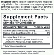 FertileCM Cervical Mucus Supplement - 90 capsules - Image 3