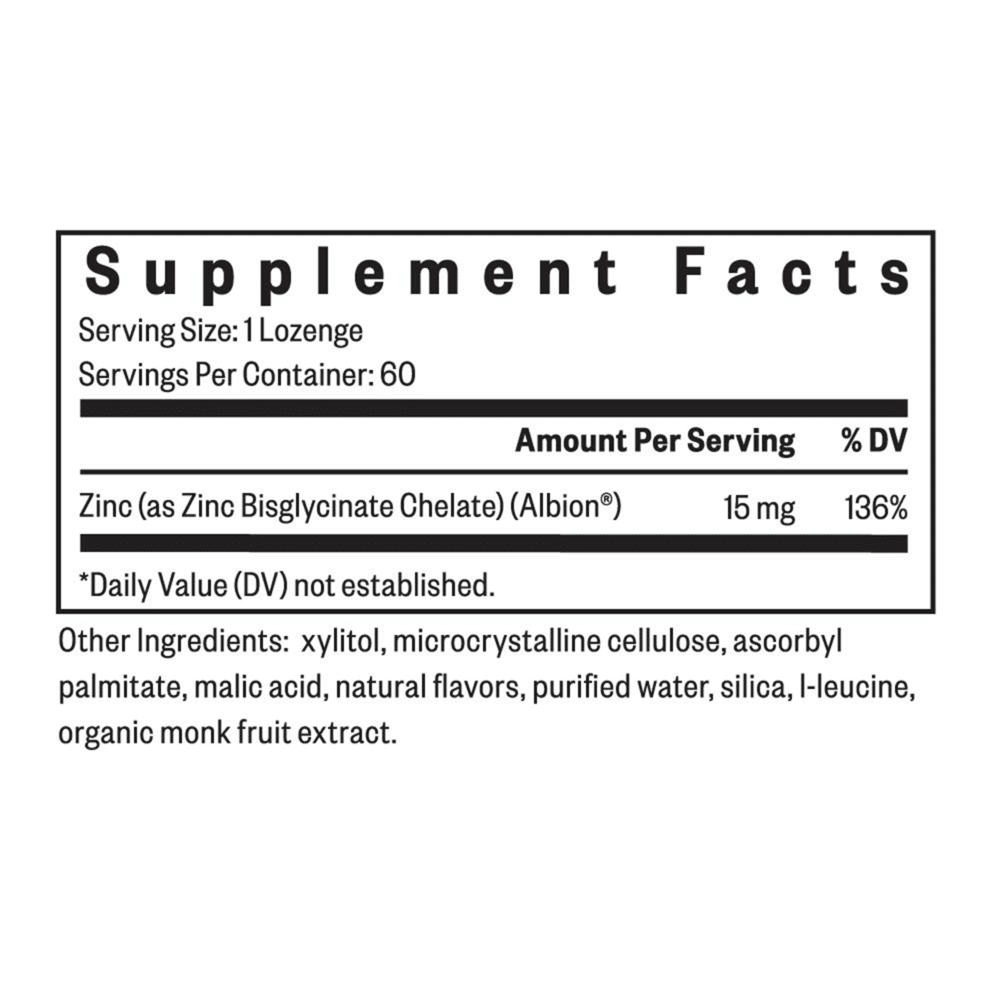 Zinc Lozenge facts