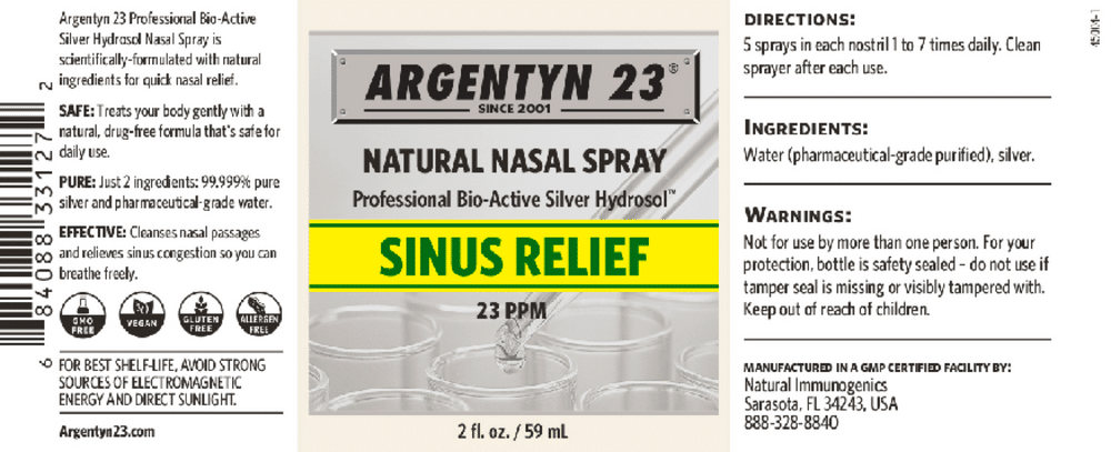 Argentyn 23 Natural Nasal Spray facts