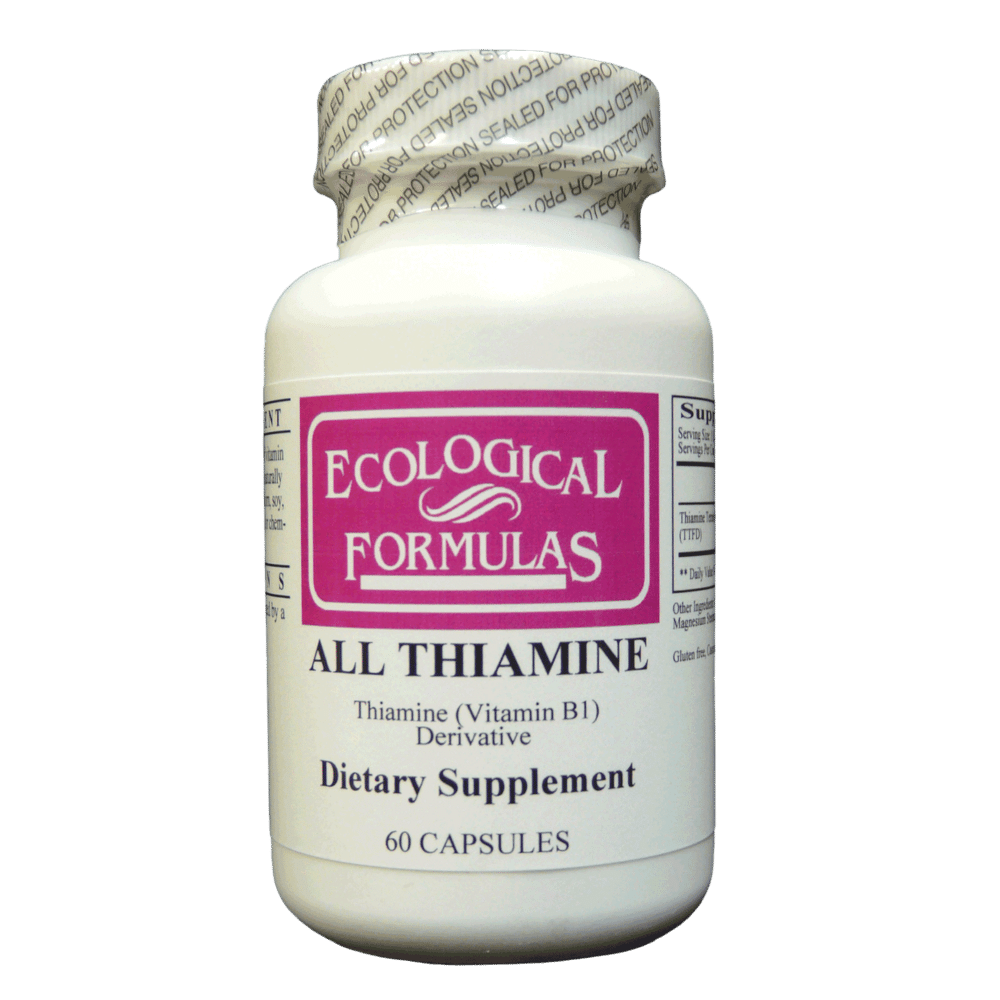 All Thiamine (fat soluble B1 - TTFD, 50mg capsule)