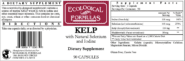 Kelp w/ Selenomithionate and Iodine label