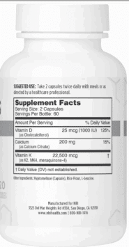 Alternative view of Osteo-K Minis - 120 capsules