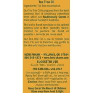 Tea Tree Oil