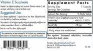 Vitamin E (succinate) - ingredients