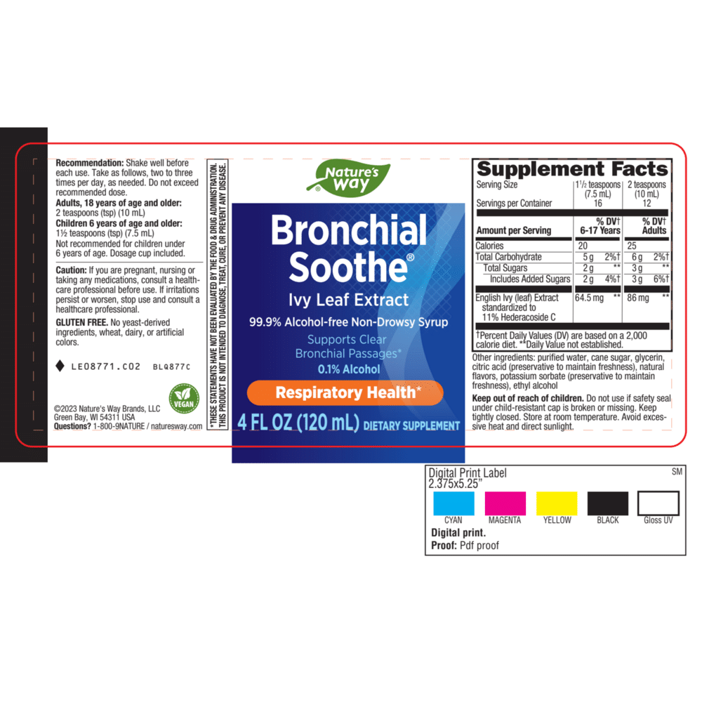 Bronchial Soothe label