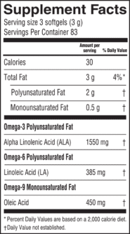 Lignan Flax Oil - Softgels - 250 softgels - Image 2