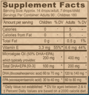 Alternative view of Vegan Liquid DHA-EPA lemon 2 oz