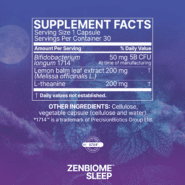 Alternative view of ZenBiome Sleep - 30 CAPS