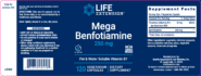 Alternative view of Mega Benfotiamine 250 mg 120 vegcaps