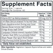 Mushroom Mental Clarity & Focus - 60 capsules - Image 3