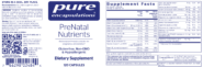 PreNatal Nutrients 120 vcaps - Image 3