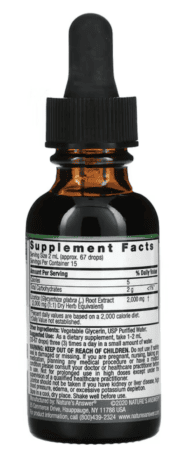 Licorice Root, Fluid Extract, Alcohol-Free, 2,000 mg, 1 fl oz back