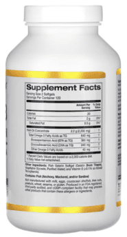 Alternative view of California Gold Nutrition, Omega-3, Premium Fish Oil, 240 Fish Gelatin Softgels