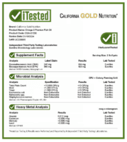 California Gold Nutrition, Omega-3, Premium Fish Oil, 240 Fish Gelatin Softgels