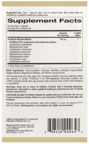 Alternative view of California Gold Nutrition, LactoBif 30 Probiotics, 30 Billion CFU, 60 Veggie Capsules