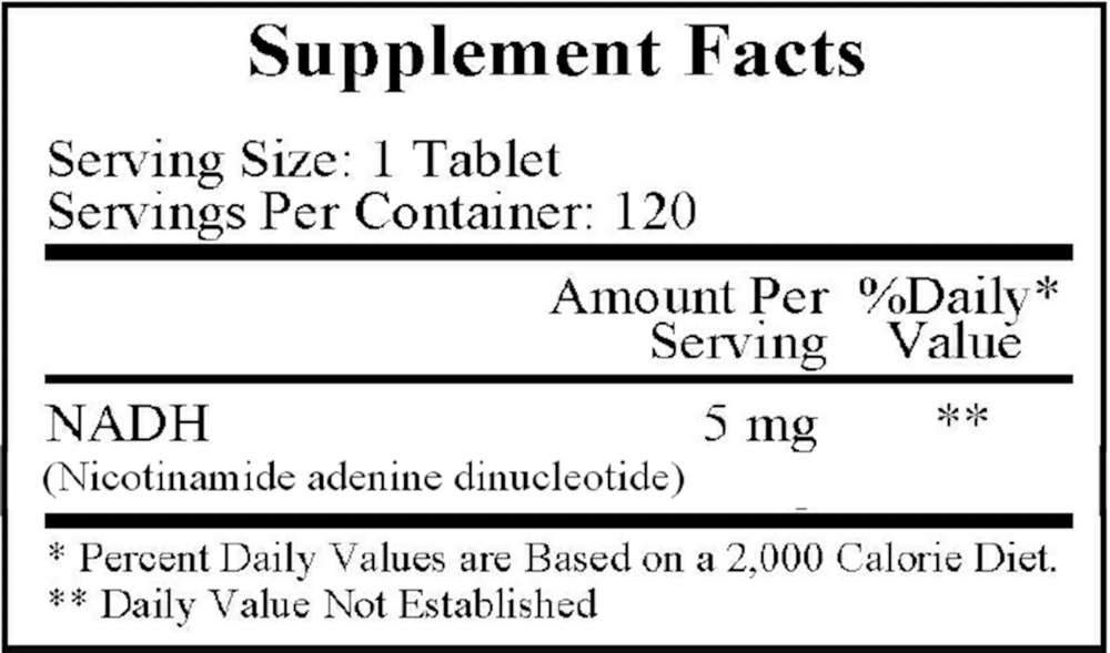 NADH 5 mg 120 tablets - Image 2