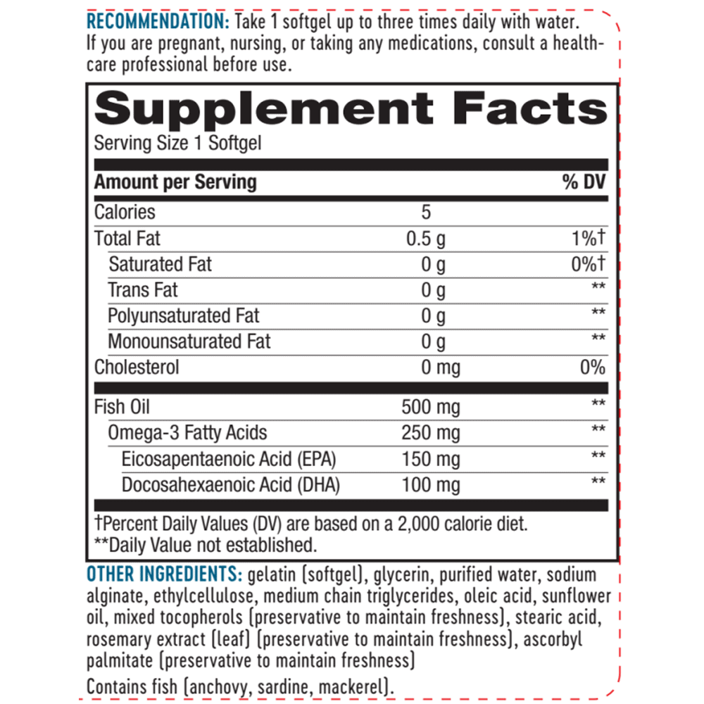 Fisol Fish Oil - 180 softgels - Image 2