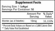 Megabiotin - 50 Softgels - Image 2