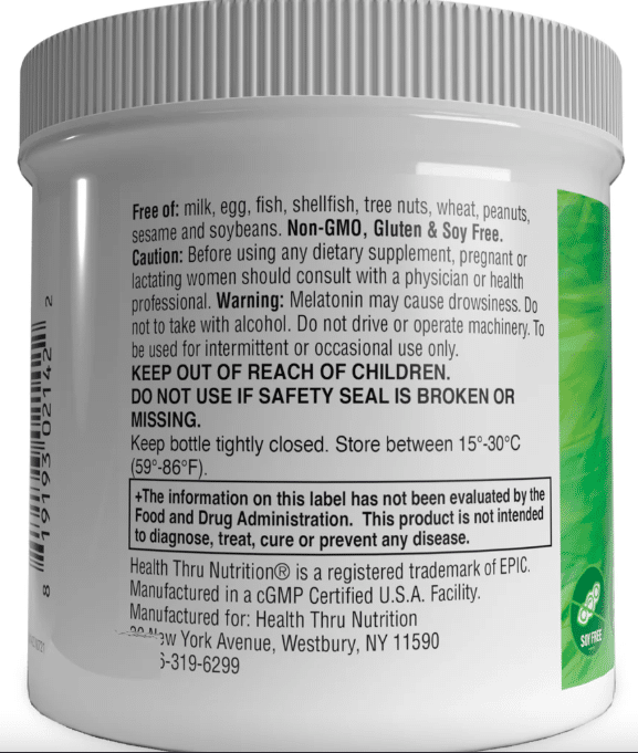 Melatonin 5mg Gummies | 45 Mixed Berry Flavor Gummies label