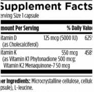 Vitamin D3 + K facts