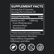 Alternative view of Berberine HCl - 90 capsules