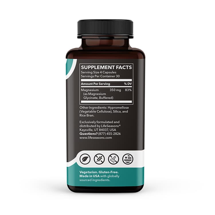 Magnesium Glycinate (350mg) - 120 capsules - Image 5