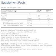 Children’s DHA Gummy Chews facts