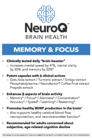NeuroQ Memory and Focus - 60 caspules