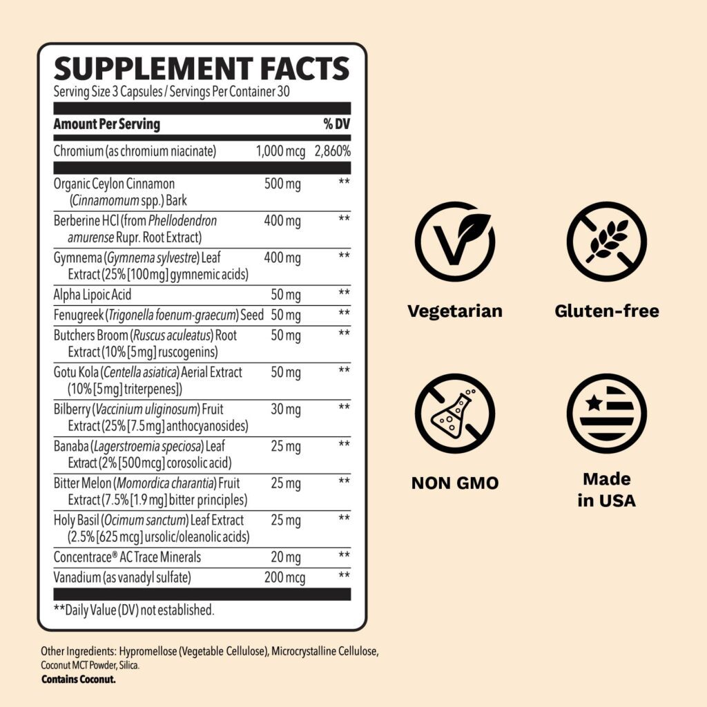 Glucose Stabili-T Extra Strength - 90 capsules - Image 2