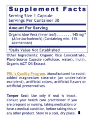Premier Aloe - 30 capsules facts