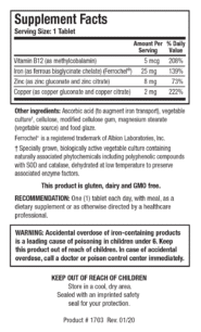Alternative view of Fe-Zyme - 100 tablets