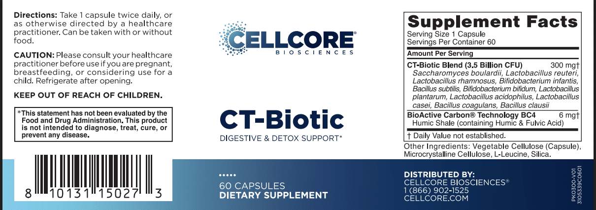 CT-Biotic label